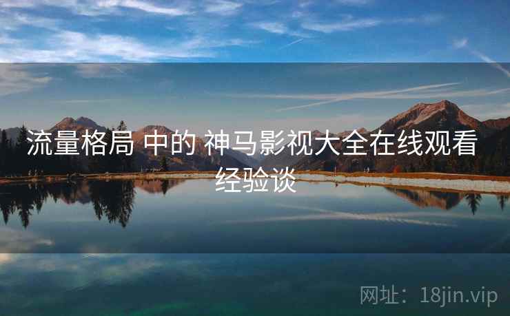流量格局 中的 神马影视大全在线观看 经验谈