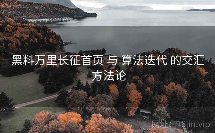 黑料万里长征首页 与 算法迭代 的交汇 方法论