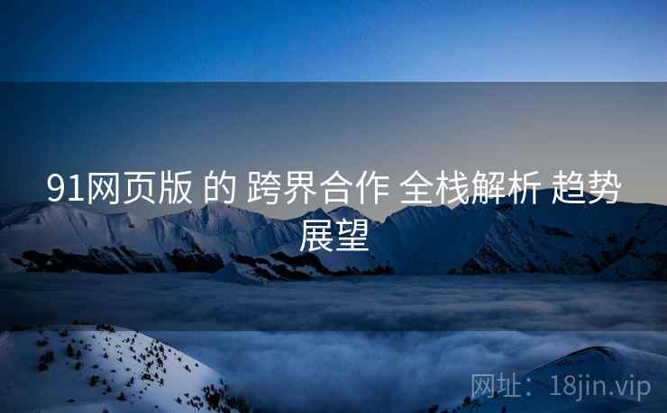 91网页版 的 跨界合作 全栈解析 趋势展望
