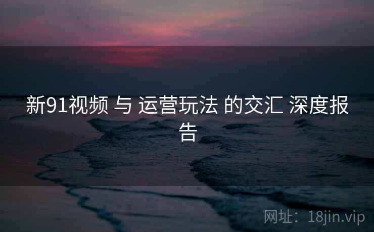 新91视频 与 运营玩法 的交汇 深度报告